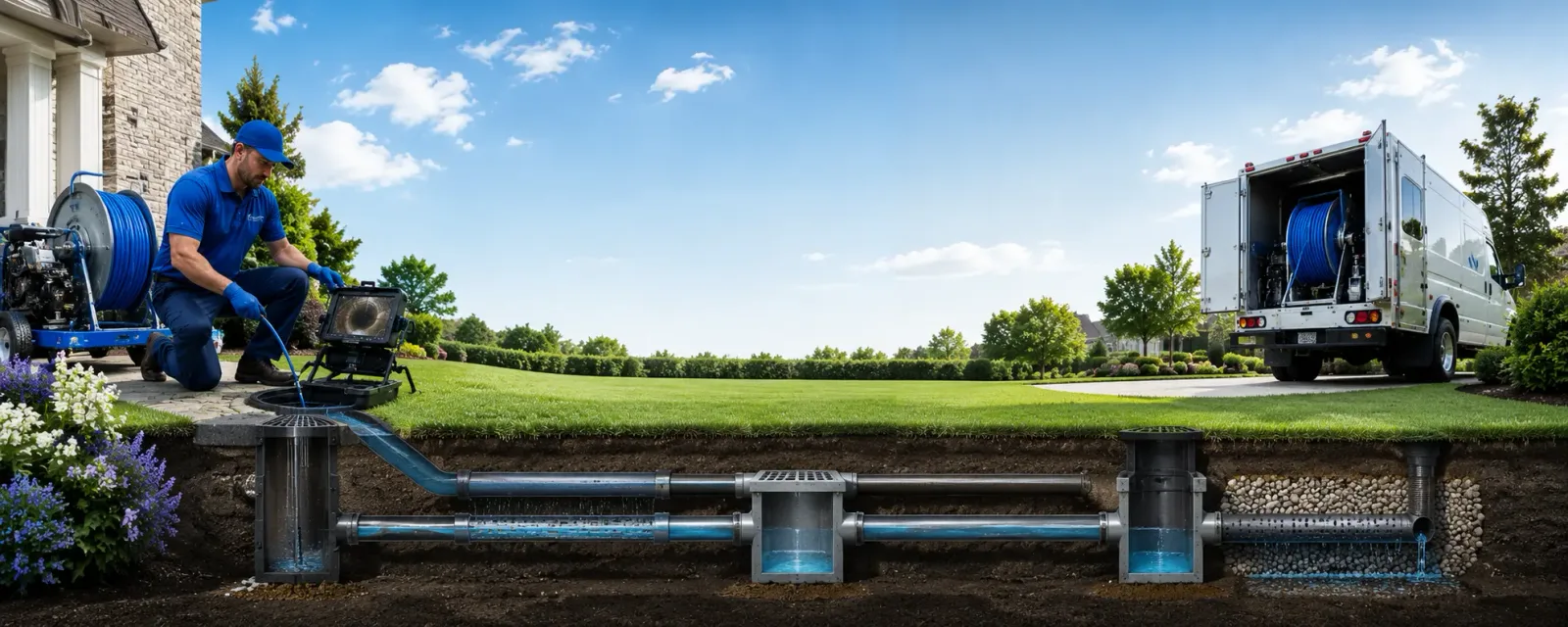 Outdoor drain cleaning information for Roscoe, NY